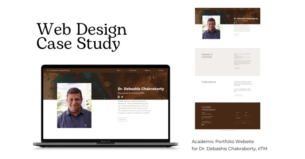 academic portfolio website